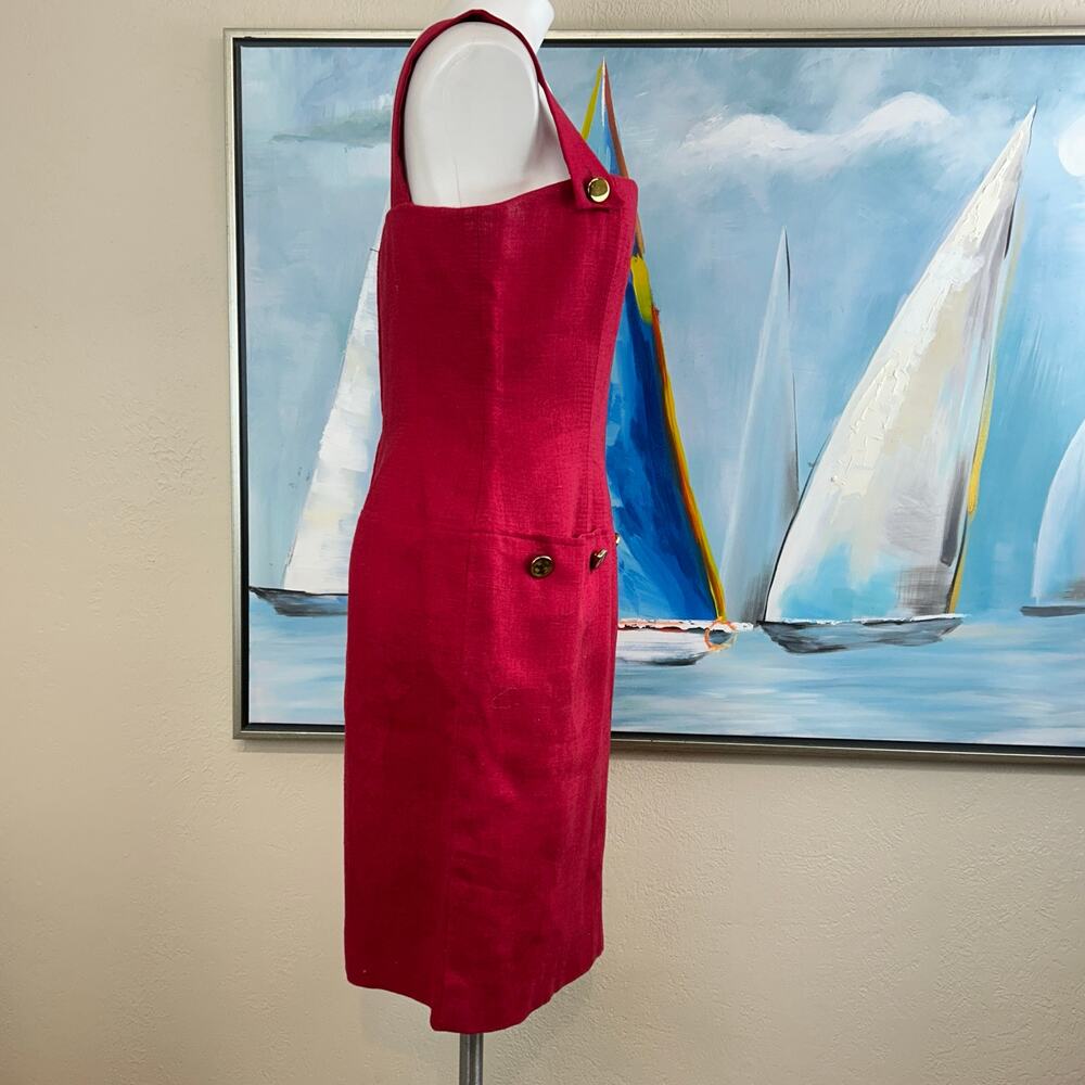 Vintage Oscar de la Renta Jumper dress
Red sleeveless Union made USA Size 12 - Picture 6 of 11